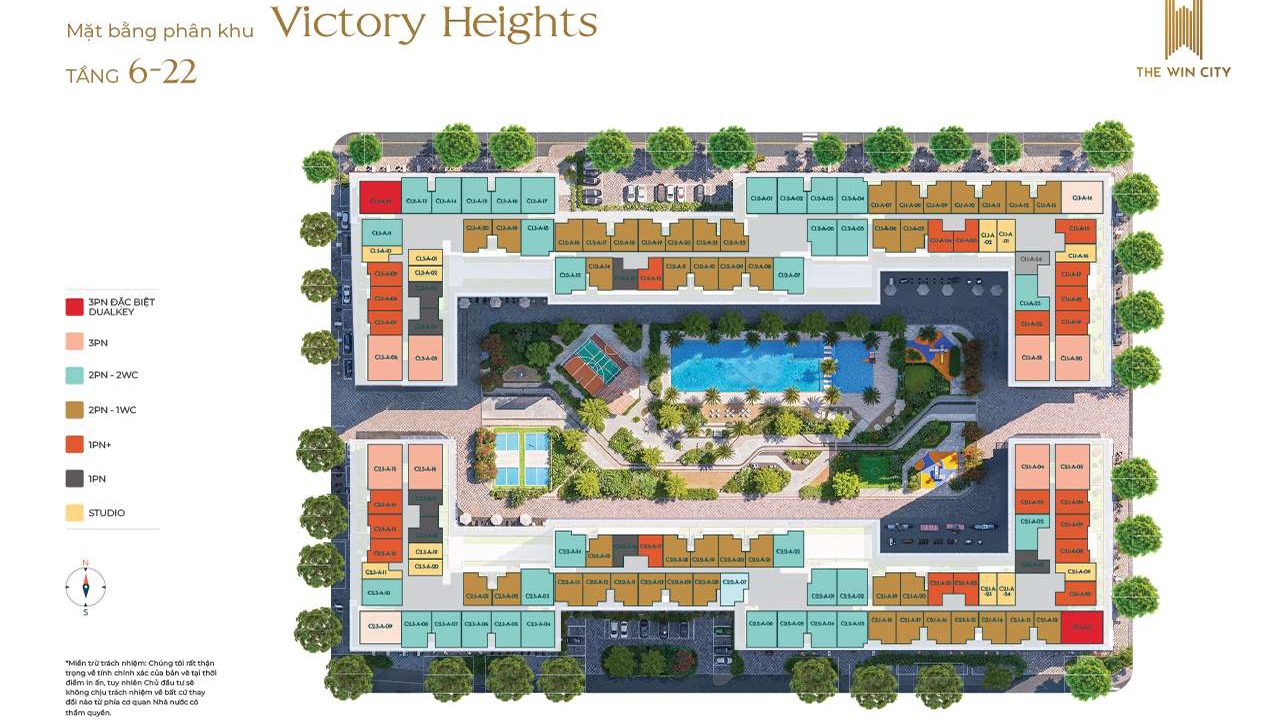 mặt bằng căn hộ The Win City Victory Heights