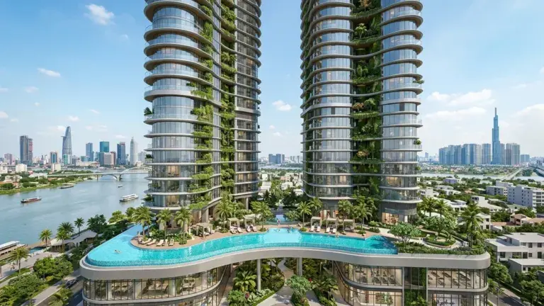 Phối cảnh 3D tháp căn hộ Eaton Park Gamuda Land Mai Chí Thọ Thủ Đức