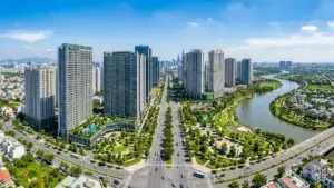 Trục căn hộ cao cấp đại lộ Nguyễn Hữu Thọ Nam Sài Gòn