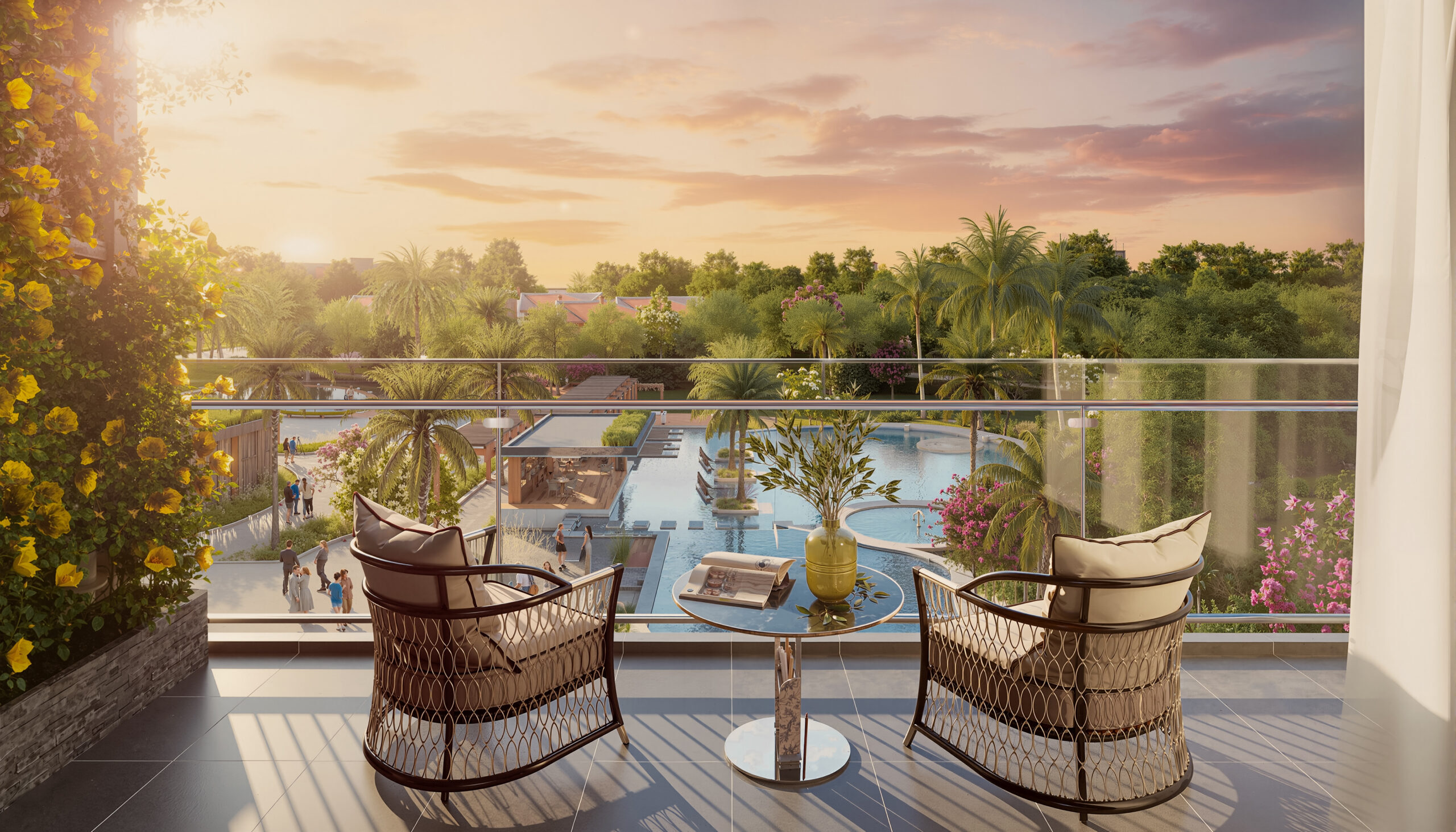Căn Hộ Khải Hoàn Prime Nhà Bè Có Ngập Nước Không? Khảo Sát Cao Độ Thực Tế | Văn Lực Land Tầm nhìn ban công view sông căn hộ Khải Hoàn Prime
