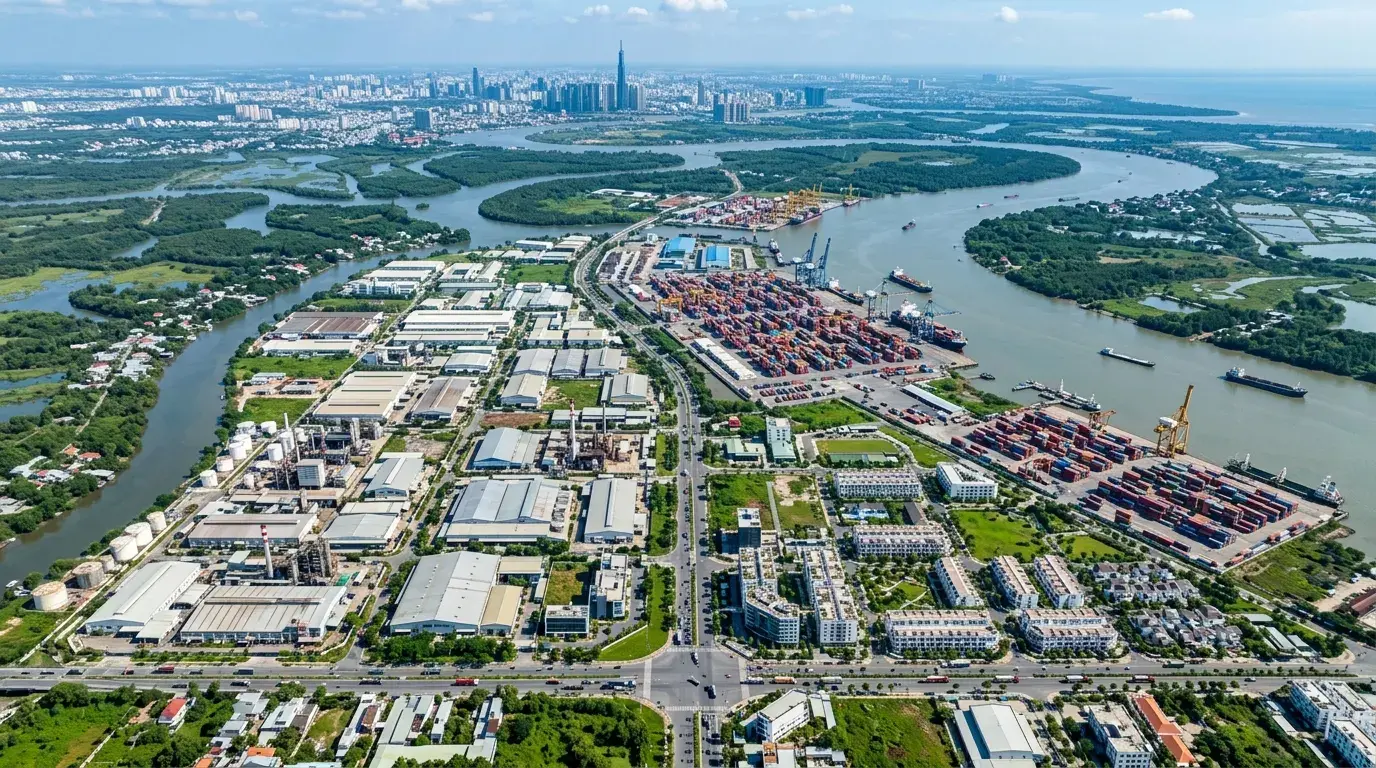 Cụm Đô Thị Cảng Hiệp Phước: Tiềm Năng BĐS Công Nghiệp | Văn Lực Land Cụm đô thị cảng Hiệp Phước tiềm năng BĐS công nghiệp 2026