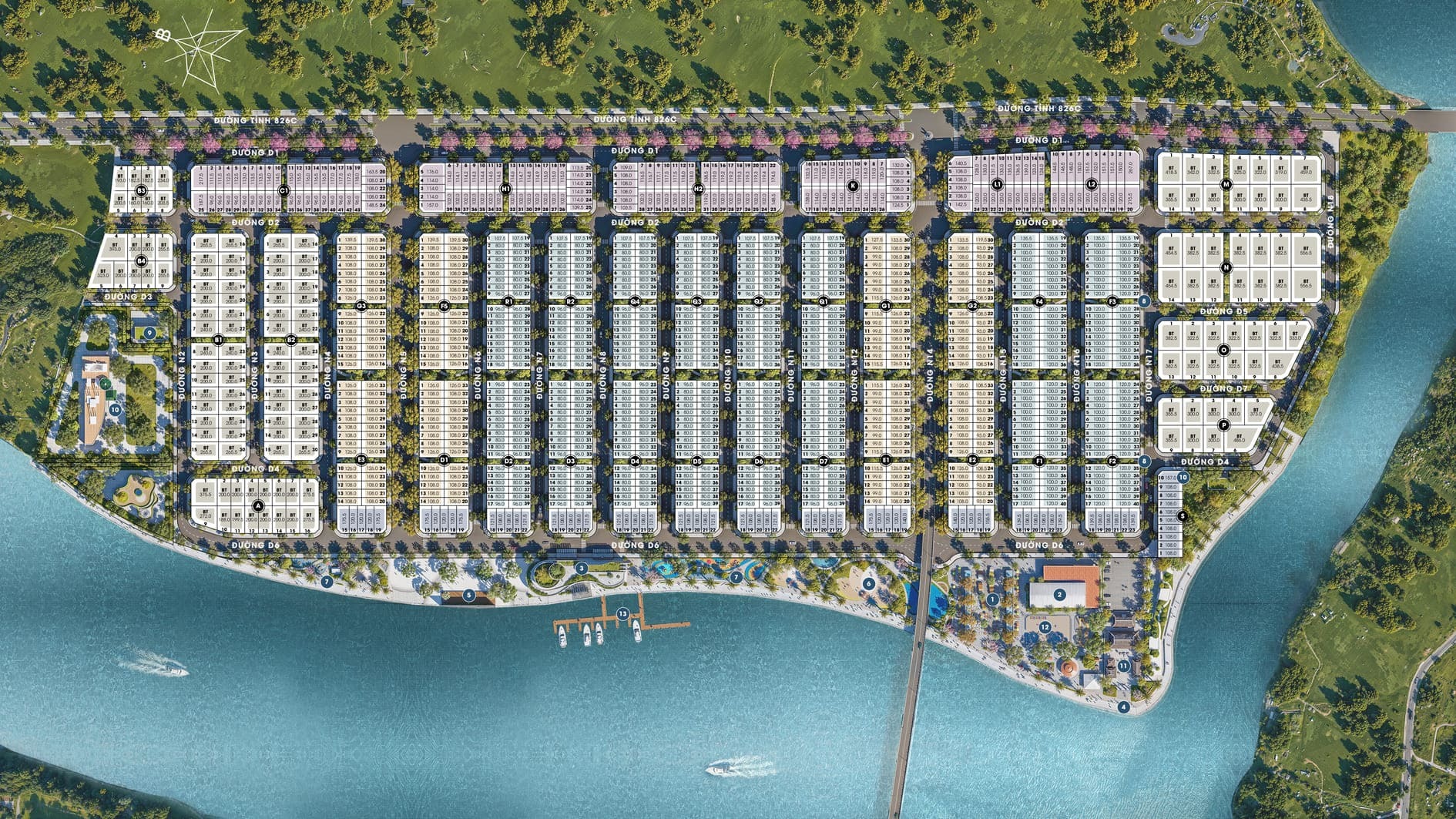 Dự Án An Phước Riverside Cần Giuộc: Bảng Giá, Vị Trí & Pháp Lý 2026 | Văn Lực Land Mặt bằng phân lô chi tiết dự án An Phước Riverside Cần Giuộc
