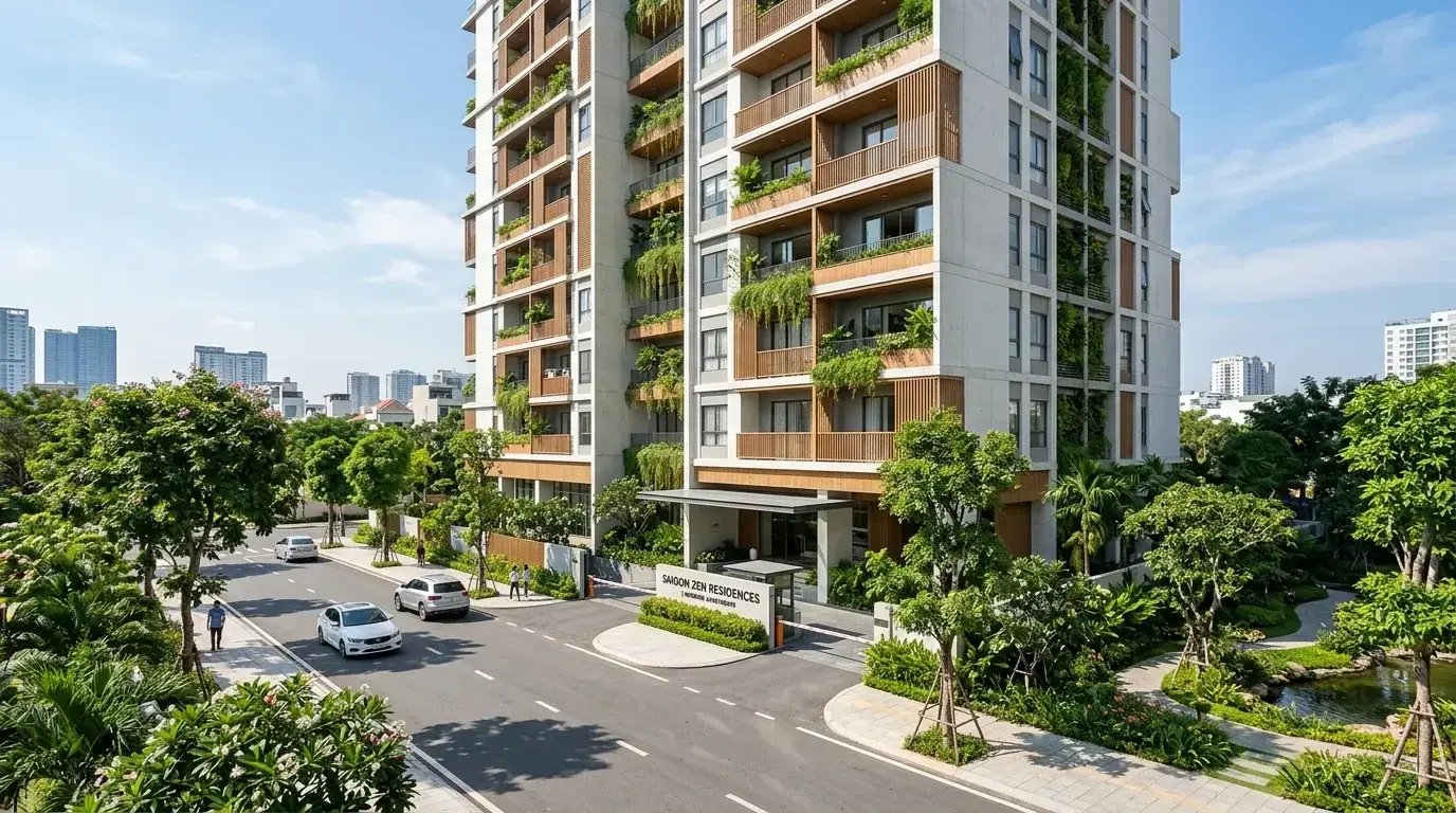 Nhược Điểm Dự Án TT Genesis Đào Sư Tích Nhà Bè: 5 Điểm Trừ Cần Biết Trước Khi Mua | Văn Lực Land Phối cảnh tổng thể dự án TT Genesis Đào Sư Tích Nhà Bè