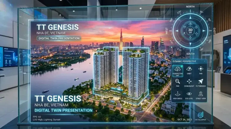 Khám phá sa bàn ảo VR 360 thực tế ảo dự án căn hộ TT Genesis Nhà Bè