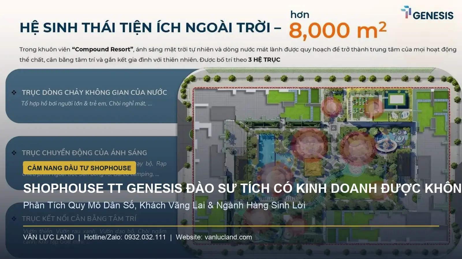 Shophouse TT Genesis Đào Sư Tích Có Kinh Doanh Được Không? Đánh Giá Tiềm Năng | Văn Lực Land Mặt bằng thiết kế shophouse khối đế TT Genesis Đào Sư Tích