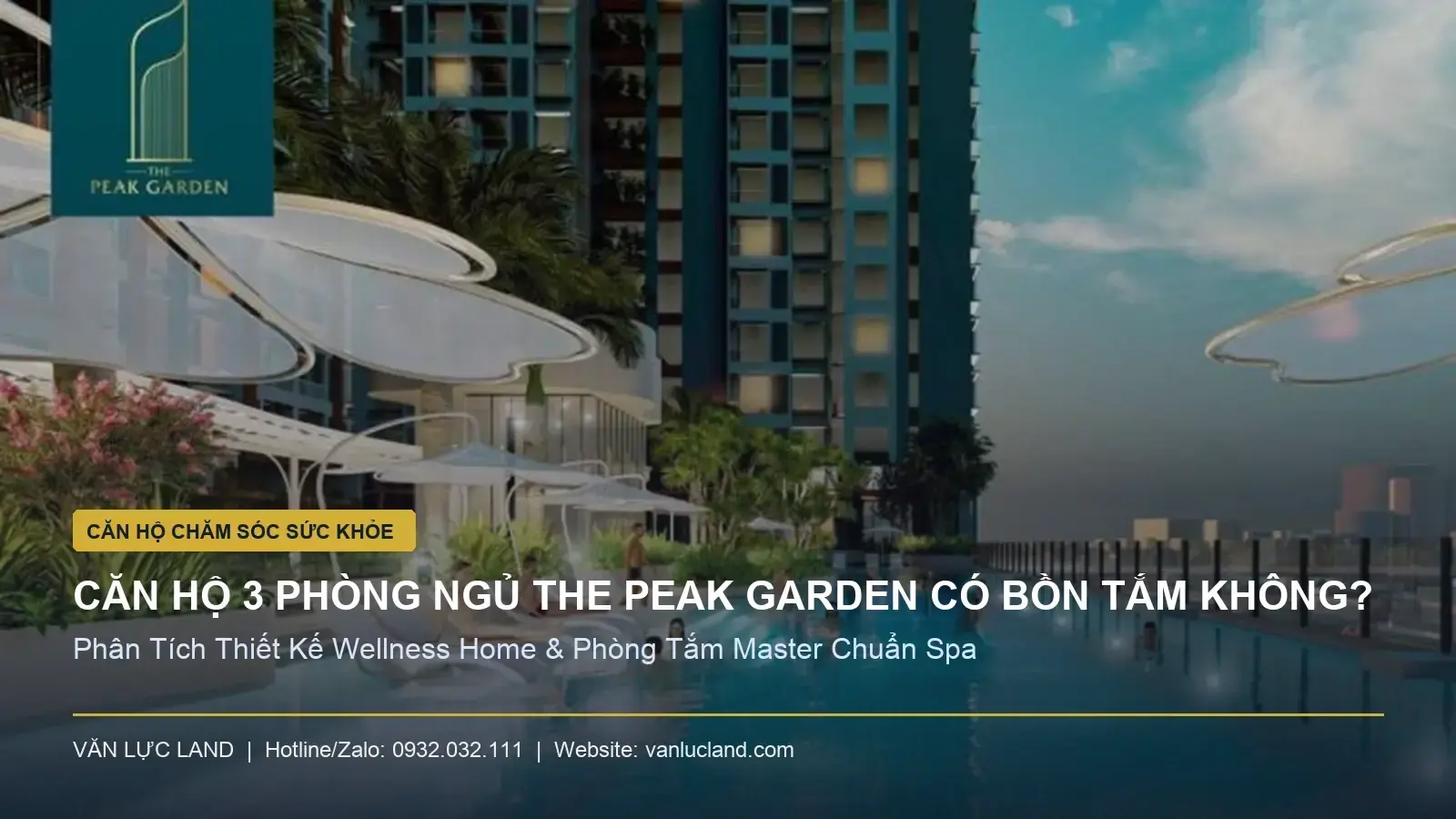Căn Hộ 3 Phòng Ngủ The Peak Garden Có Bồn Tắm Không? Phân Tích Thiết Kế Wellness | Văn Lực Land Mặt bằng thiết kế căn hộ cao cấp The Peak Garden Quận 7