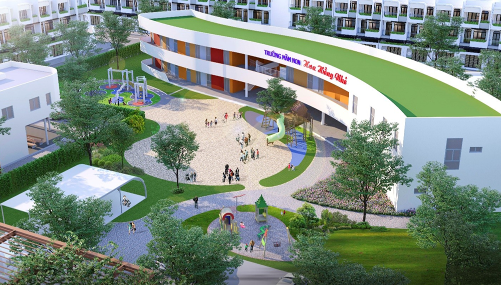 Dự Án The 826EC Long Hậu: Bảng Giá, Vị Trí & Pháp Lý Sổ Đỏ 2026 | Văn Lực Land Hình ảnh chụp thực tế hạ tầng đường nhựa và điện âm tại dự án The 826EC Long Hậu